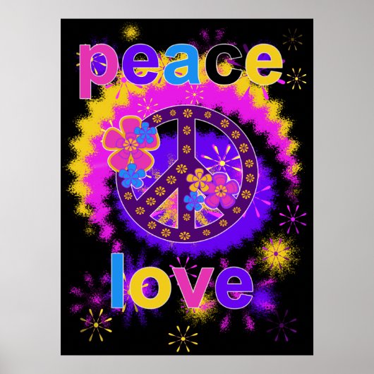 Peace and Love Poster (Voorkant)