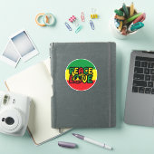 PEACE and LOVE, reggae style Sticker (iPad Cover)