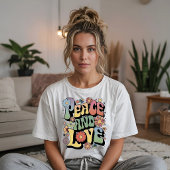 Peace and Love Retro Tri-Blend Shirt