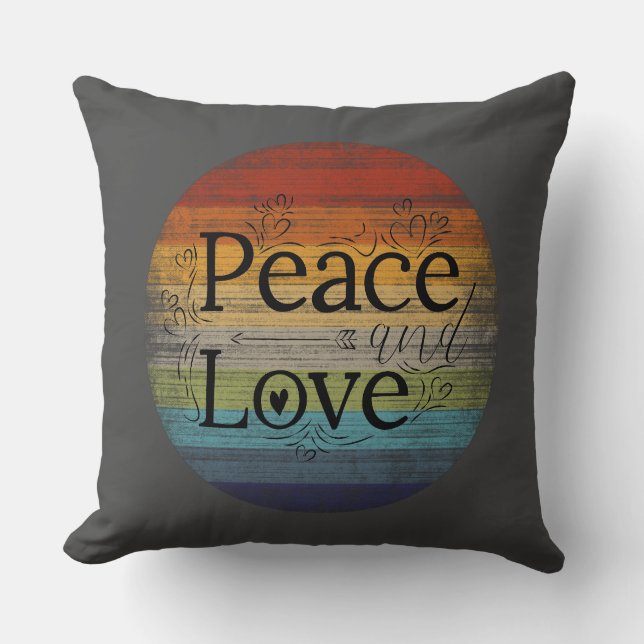Peace and Love Sierkussen (Voorkant)