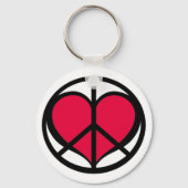 Peace and Love Sleutelhanger (Voorkant)