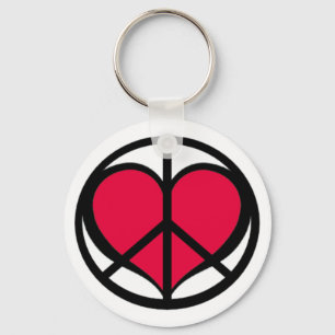 Peace and Love Sleutelhanger