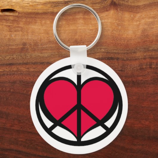 Peace and Love Sleutelhanger (Voorkant)