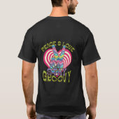 Peace and Love Stay Groovy T-Shirt (Achterkant)