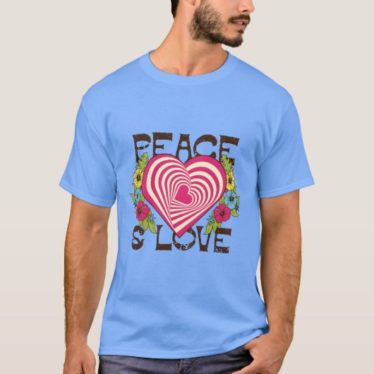 Peace and Love T-Shirt (Voorkant)