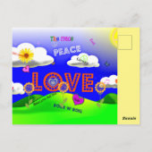 Peace and Love, the 1960, Briefkaart (Achterkant)