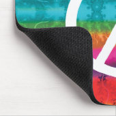 Peace and Love Tie Dye Stripes Muismat (Hoek)