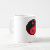 Peace and Love Yinyang Koffiemok (Voorkant links)