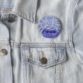 Peace Angel Art Button Pin Pendant (Ronde) (In situ)