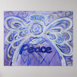 Peace Angel Art Poster Print