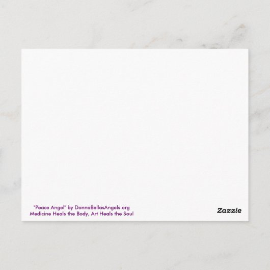 Peace Angel-Briefkaart Briefkaart (Achterkant)