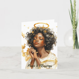 Peace Angel Card by Alicia McDaniel Fine Art Bedankkaart