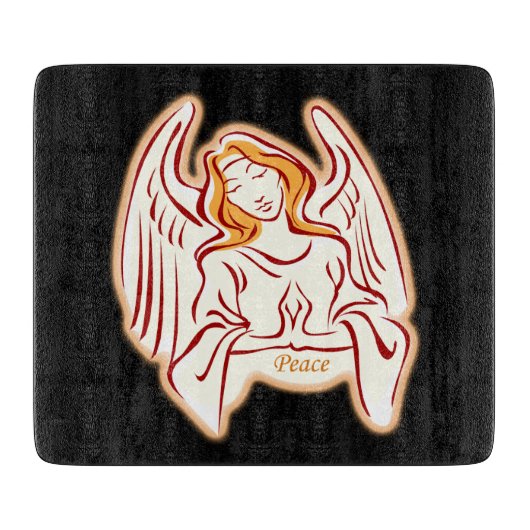 Peace Angel Cutting Board Snijplank (Voorkant)
