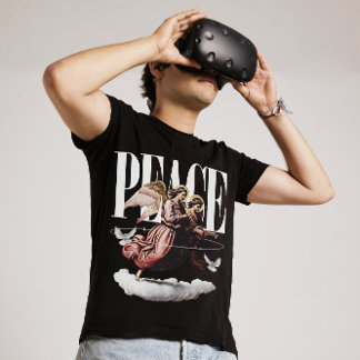Peace Angel Feestelijk Ontwerp T-shirt
