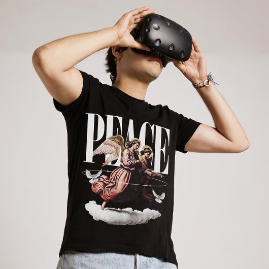 Peace Angel Feestelijk Ontwerp T-shirt