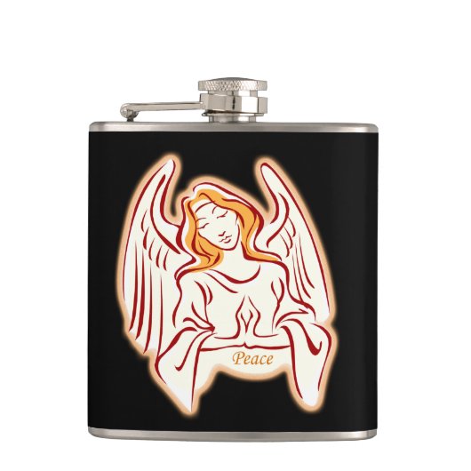 Peace Angel Flask Heupfles (Voorkant)