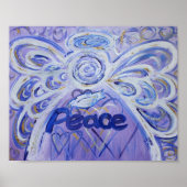 Peace Angel Inspirerend Art Print Poster (Voorkant)