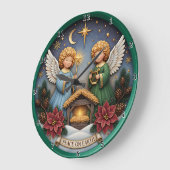 Peace Angel Kribbe Harp Grote Klok (Hoek)