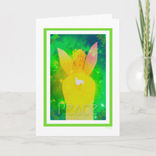 Peace Angel met White Dove Kaart