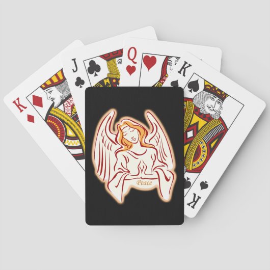 Peace Angel-spelkaarten Speelkaarten (Achterkant)