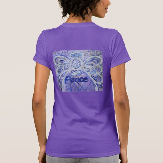 Peace Angel T-Shirt (Schilderen op rug) (Achterkant)