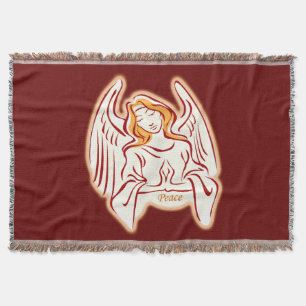 Peace Angel Throw Blanket Deken