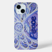Peace Angel Word Art Aangepaste iPhone Case (Achterkant)