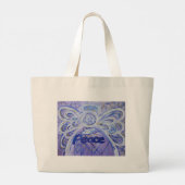 Peace Angel Word Art Canvas tas (Achterkant)