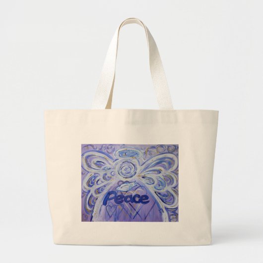 Peace Angel Word Art Canvas tas (Voorkant)