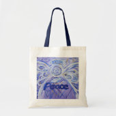 Peace Angel Word Art Canvas tassen (Voorkant)