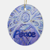 Peace Angel Word Art Gift Holiday Ornament (Links)