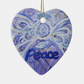 Peace Angel Word Art Gift Holiday Ornament (Rechts)