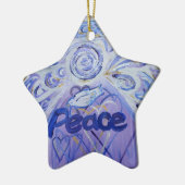 Peace Angel Word Art Gift Holiday Ornament (Links)