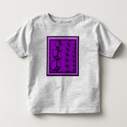Peace Aovervlot Toddler T-Shirt (Voorkant)