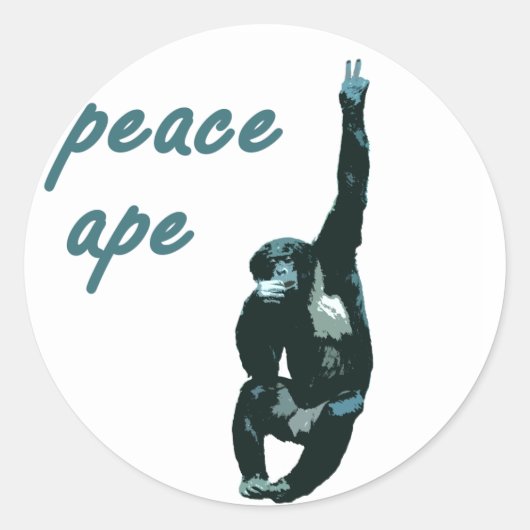 Peace Ape Lapel Sticker Sheet (Voorkant)
