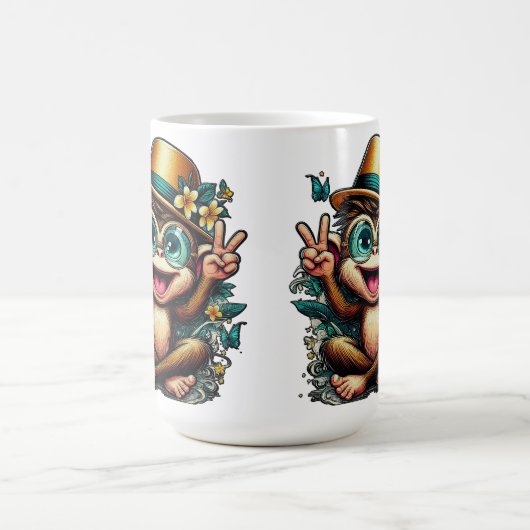 Peace-apenaap Koffiemok (Center)