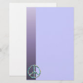 Peace Art-symbool Briefpapier (Voorkant / Achterkant)