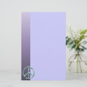 Peace Art-symbool Briefpapier (Staand voorkant)