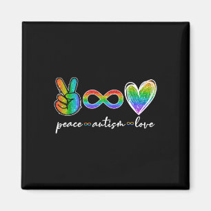 Peace Autism Love Infinity Symbol Autisme Awarenes Magneet