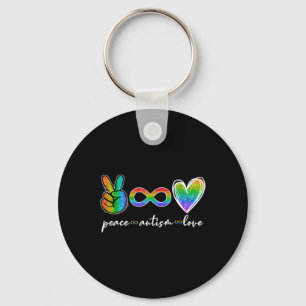 Peace Autism Love Infinity Symbol Autisme Awarenes Sleutelhanger