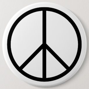 Peace B&W Ronde Button 6,0 Cm