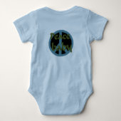 Peace baby Baby Shirt (Achterkant)