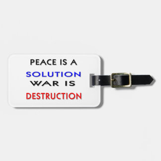 Peace Bagagelabel