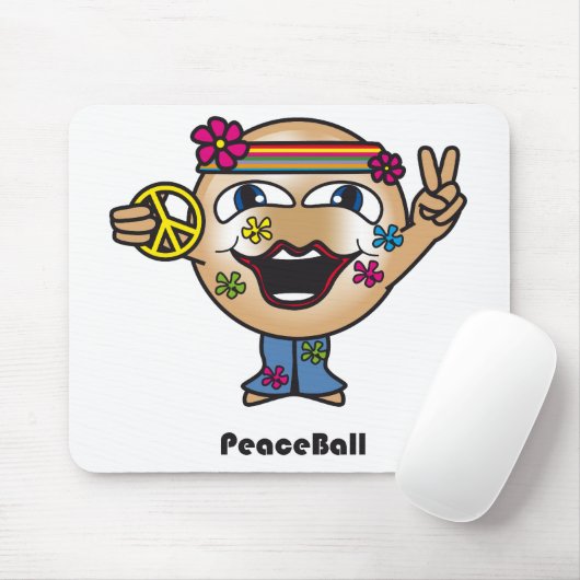 Peace Ball Mousepad Muismat (Met muis)