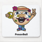 Peace Ball Mousepad Muismat (Voorkant)