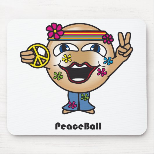 Peace Ball Mousepad Muismat (Voorkant)