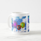 Peace Balloons Cup Koffiemok (Voorkant links)