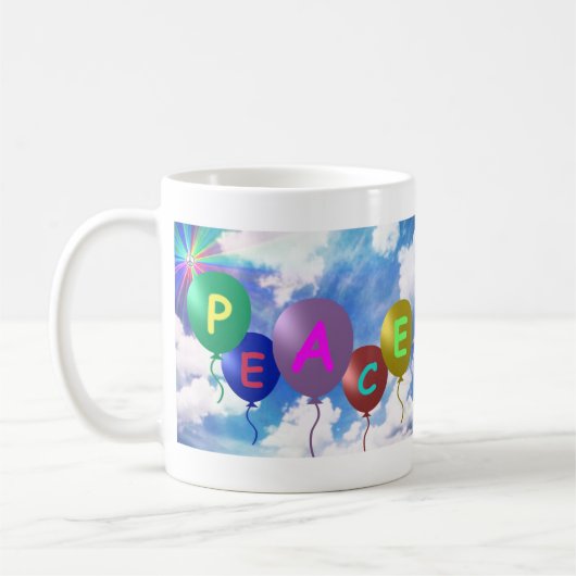 Peace Balloons Cup Koffiemok (Links)
