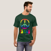 Peace Basic Dark T-Shirt (Voorkant volledig)