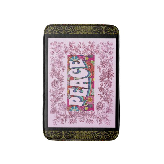 Peace Bath Mat (Voorkant Verticaal)